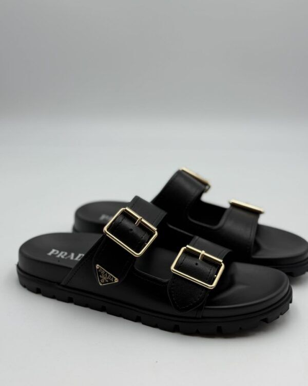 Women’s Leather Strap Slides