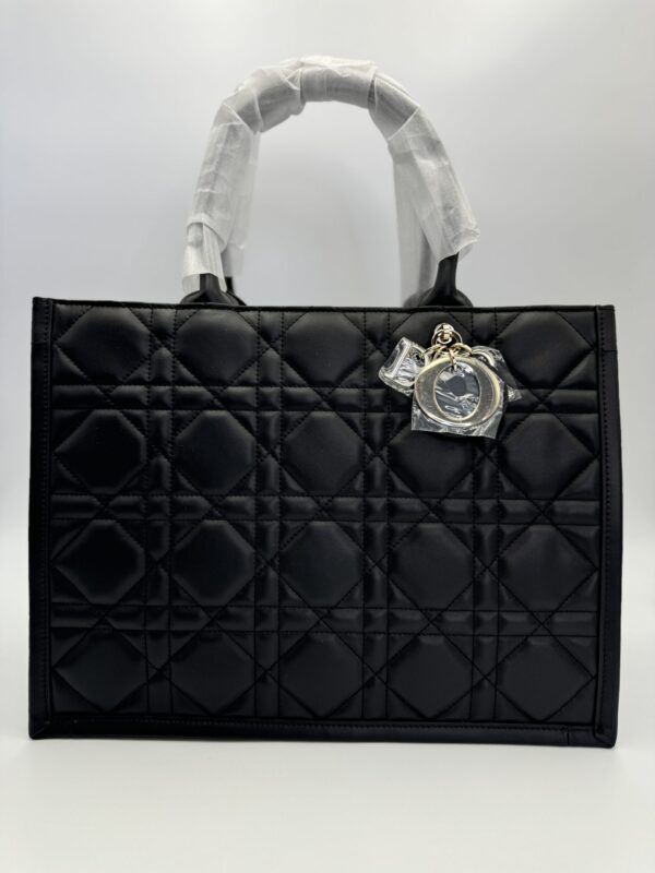 Medium Dior Book Tote – Black/Silver