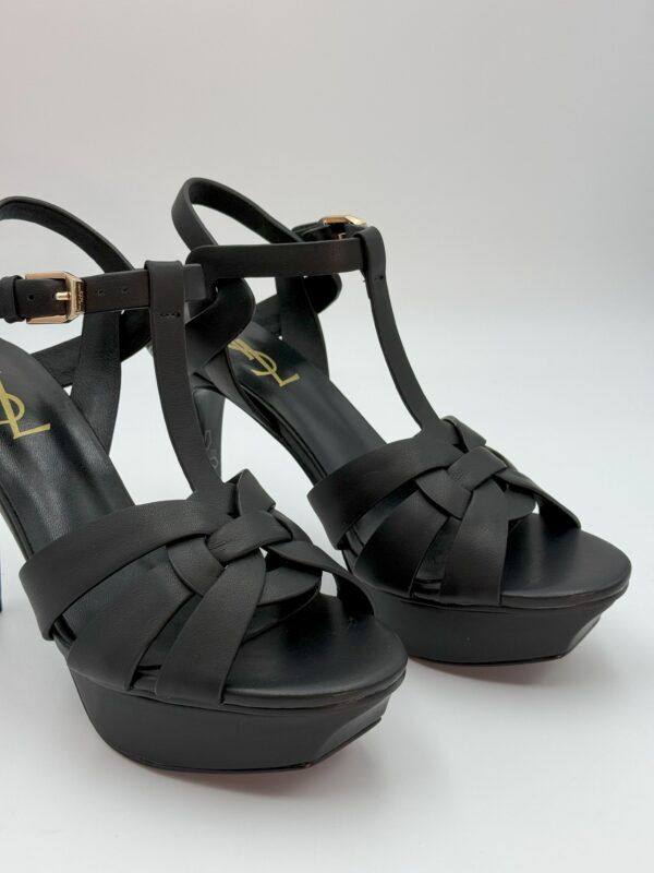 Tribute Platform Sandals in Smooth Leather