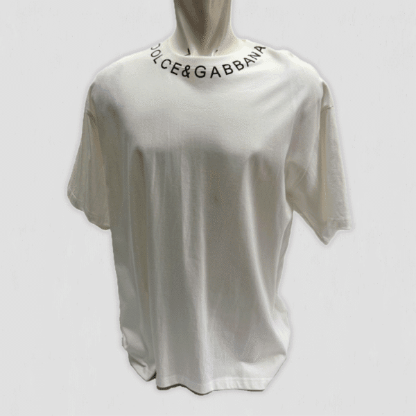 D&G White Bonded T-Shirt