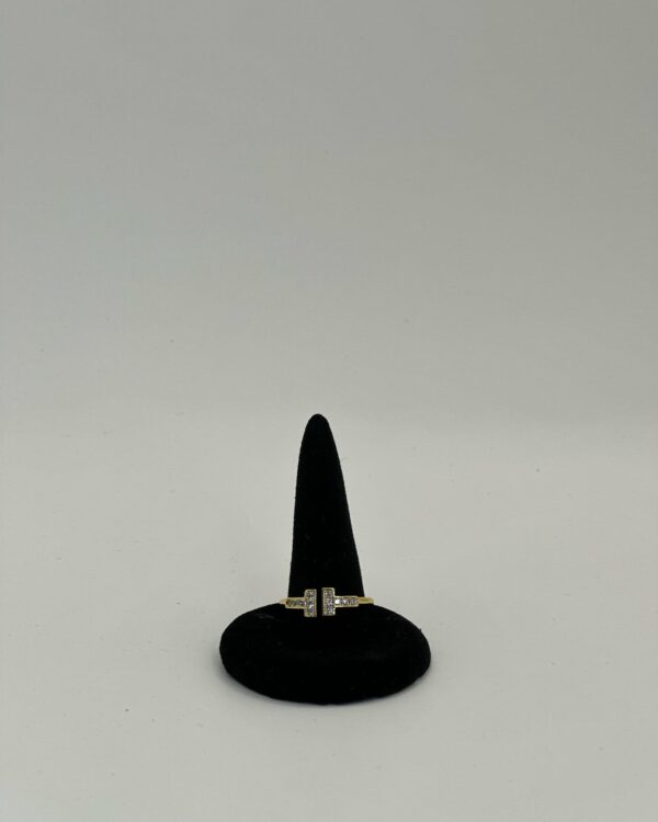 Diamond Wire Ring Yellow Gold