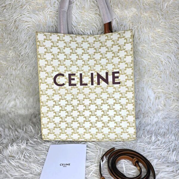 Edge Vertical Cabas Small Leather Tote Bag